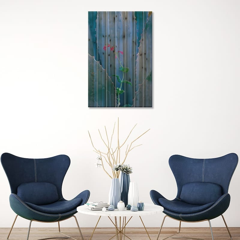 Agave And Parry's Penstemon Close Up, North America I Print On Wood by Tim Fitzharris - Multi-Color
