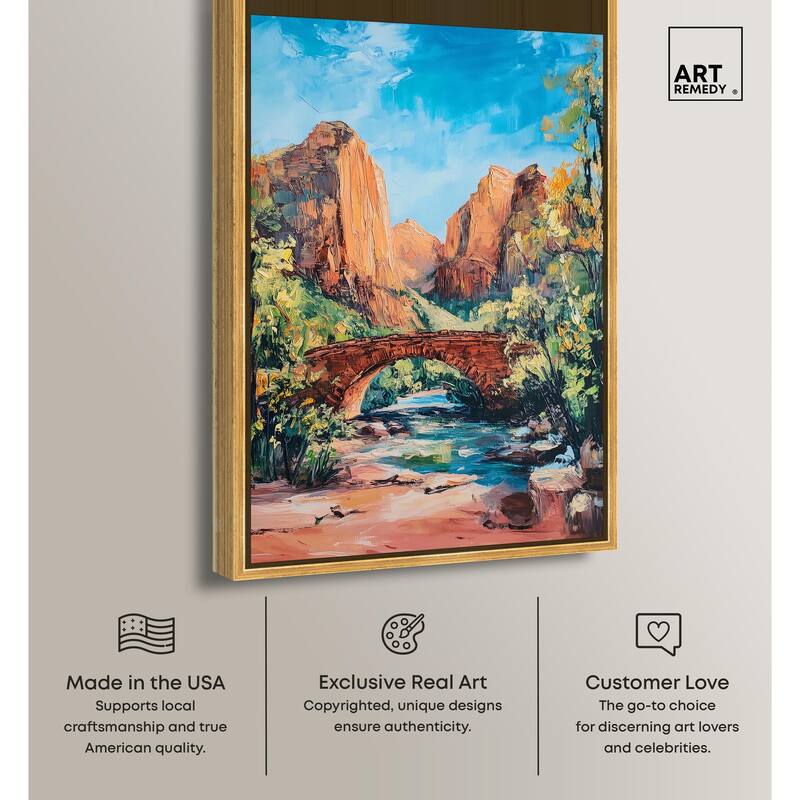 Bridge in Time Canvas by Art Remedy