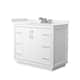 Option White / White Quartz Top / Brushed Nickel Hardware