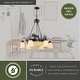 preview thumbnail 5 of 7, Yellowstone 9 Light Bronze Rustic Moose Chandelier - 28.5-in W x 27-in H x 28.5-in D