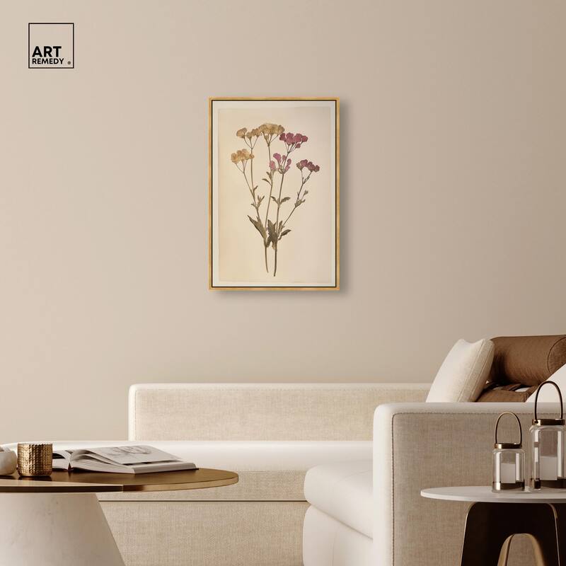 Dried Flower Canvas by Art Remedy