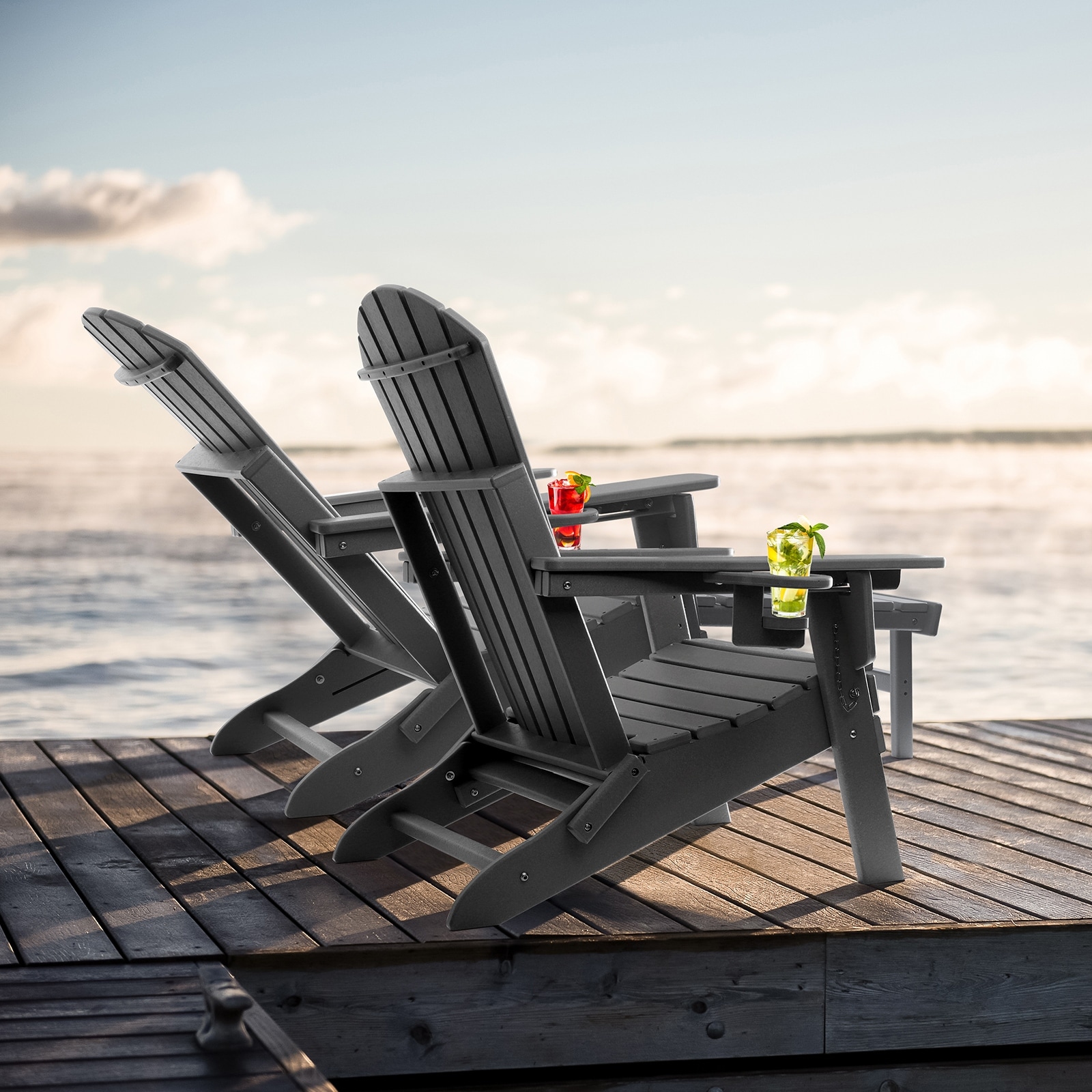 Adirondack chair online and ottoman set