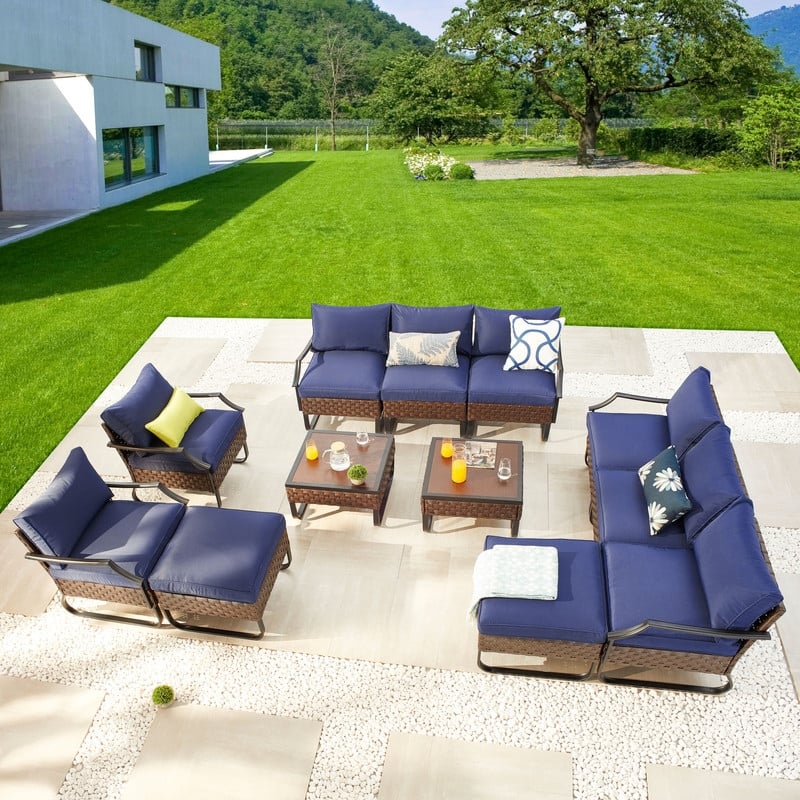 Patio Festival U-Leg 12-Piece Outdoor Conversation Set