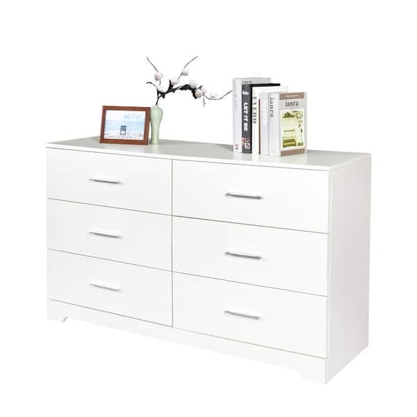 Modern Wood Dresser for Bedroom with Wide Drawers