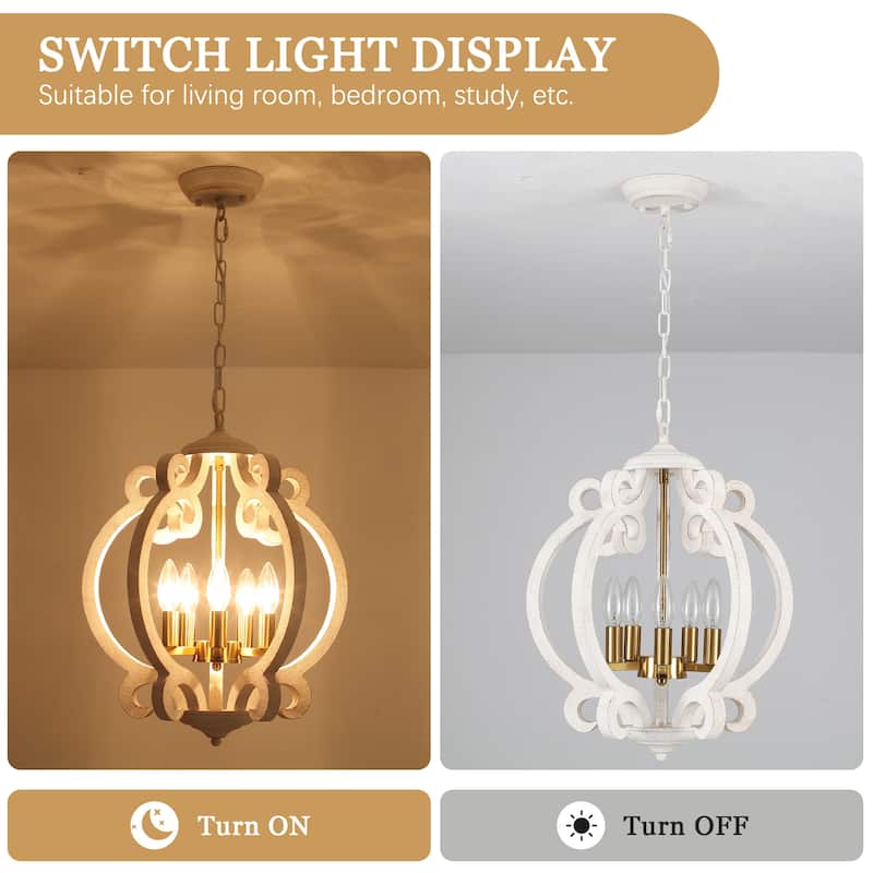 5-Light Candlestick Vintage Hanging Linear Chandelier Lighting Island Chandelier for Kitchen Island