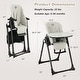 preview thumbnail 15 of 23, Babyjoy 4-in-1 Foldable Baby High Chair Height Adjustable Feeding - 32'' x 23'' x 42''