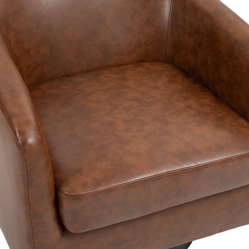 Modern 360°Swivel Accent Chairs Barrel Armchairs