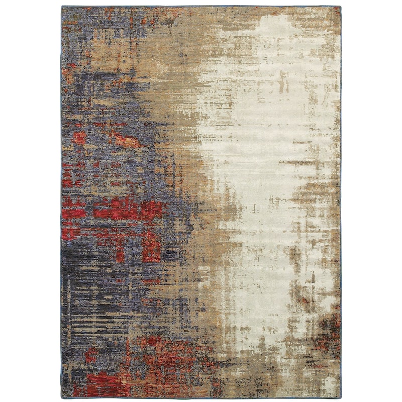 Style Haven Esperanza Layers Area Rug - Cream/Multi - 5' 3" x 7' 3"
