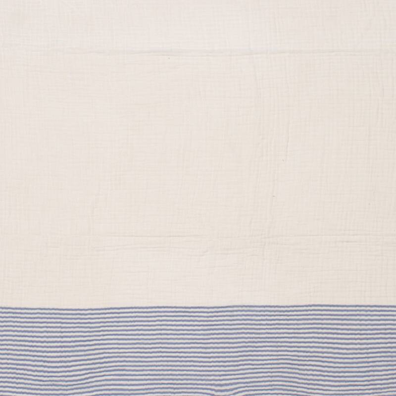 Sevita Cotton Striped Versatile Standard Size Throw Blanket