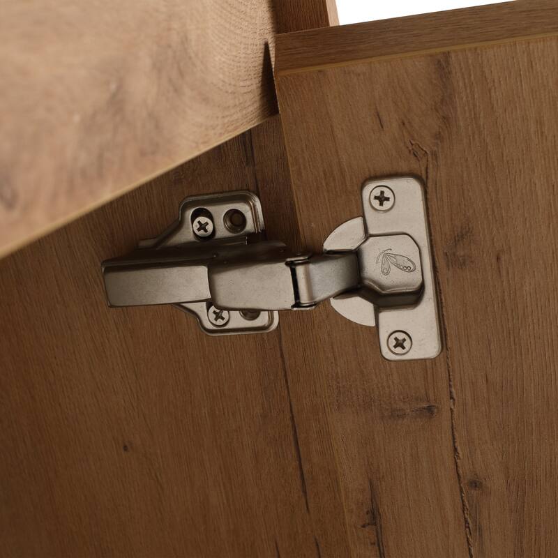 24-Inch Floating Bathroom Vanity with Thick Edge Resin Sink and Soft-Close Doors for Compact Spaces