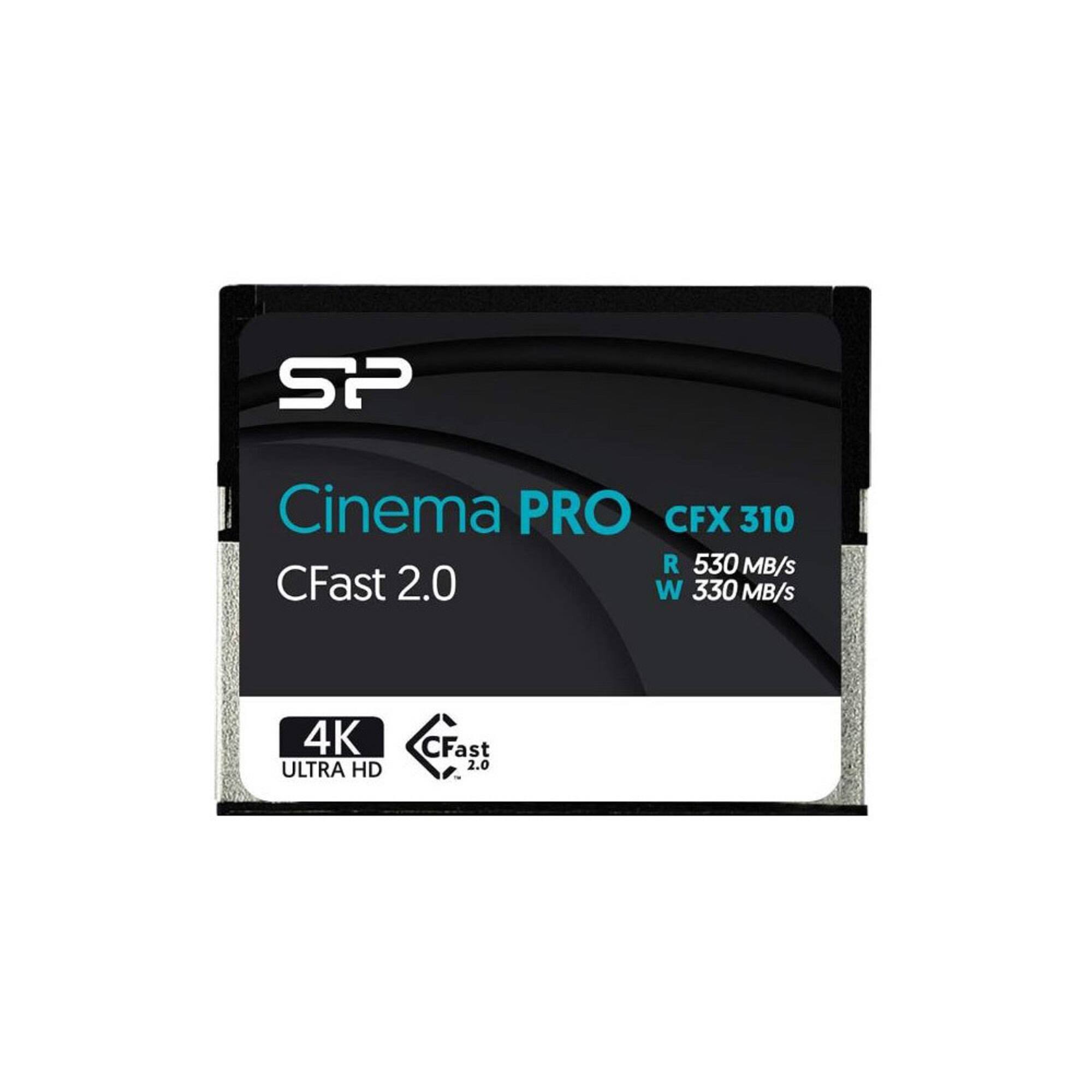 Silicon Power 128GB Cinema PRO CFX 310 CFast 2.0 Memory Card - Black