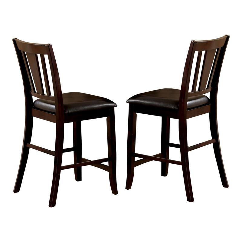 Betsy Traditional Slat Wood Counter Height Stools (Set of 2) by Furniture of America
