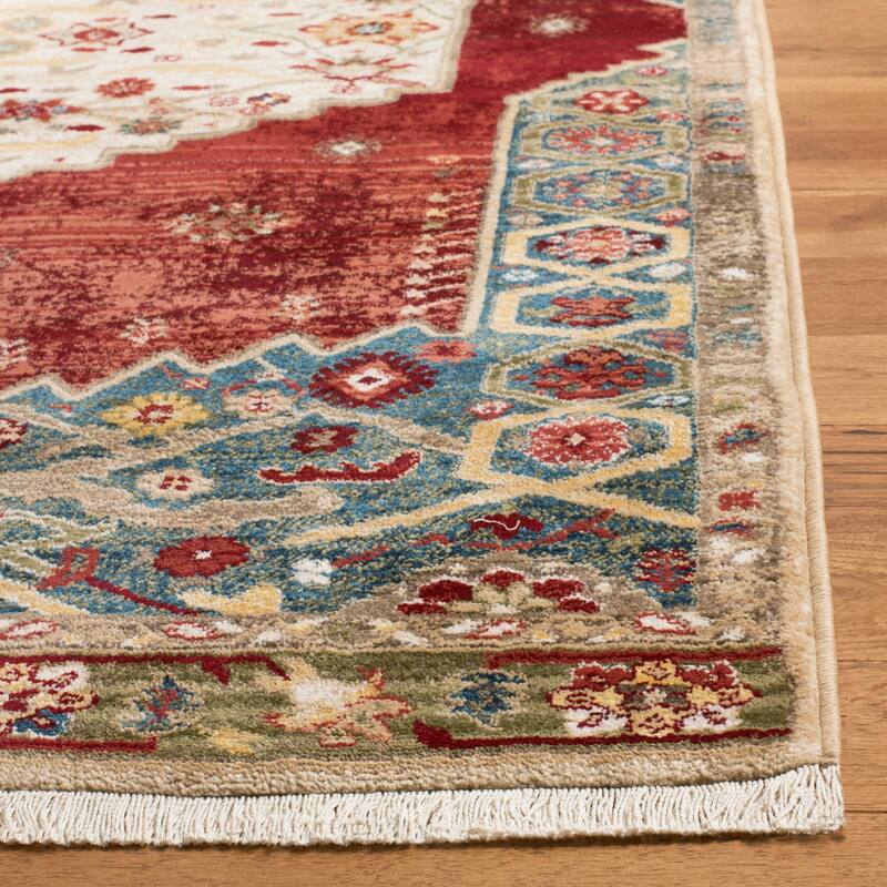 SAFAVIEH Kashan Candice Oriental Rug with Fringe