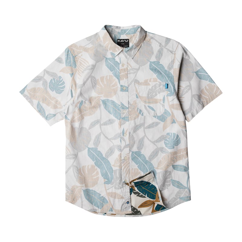 KAVU Men's Topspot Short-Sleeve Shirt - Frond Palm - S