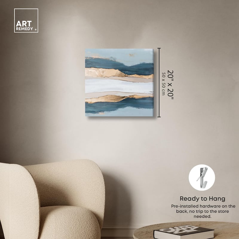 Crystalline Depths I Canvas by Art Remedy, Gallery Wrapped