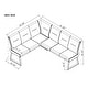 preview thumbnail 3 of 1, Somette Amelia Reversible Nook in White