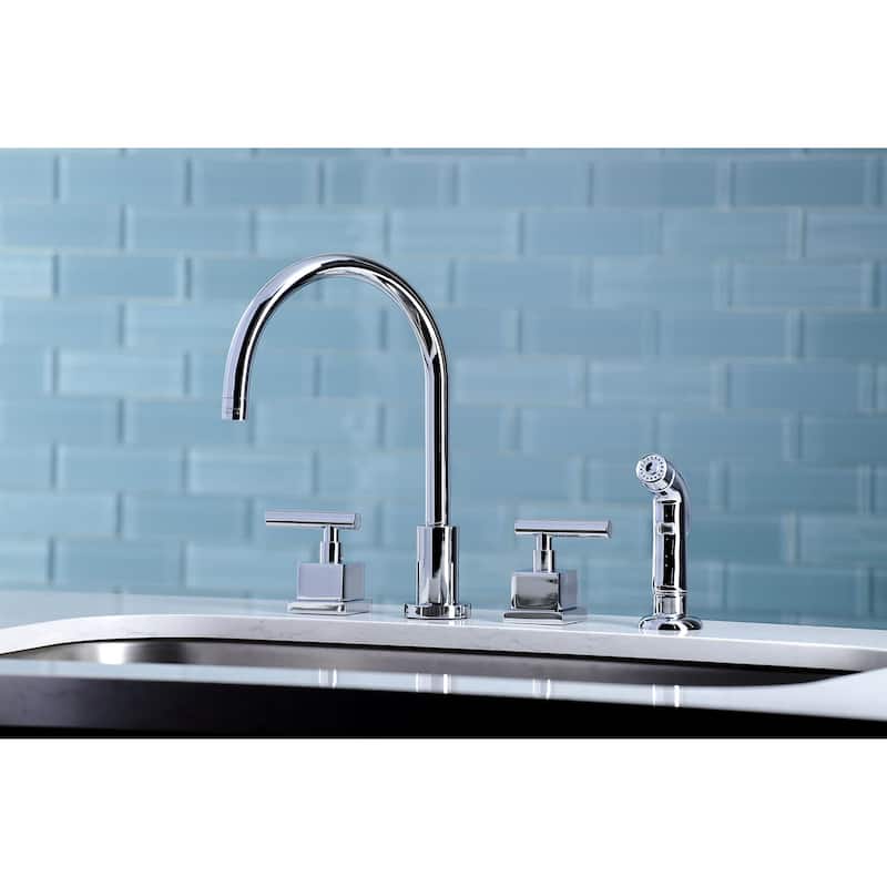 Kingston Brass Claremont 1.8 GPM Widespread Kitchen Faucet - Includes