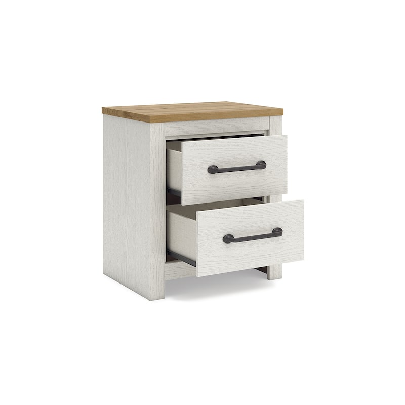 Signature Design by Ashley Linnocreek White/Brown Nightstand