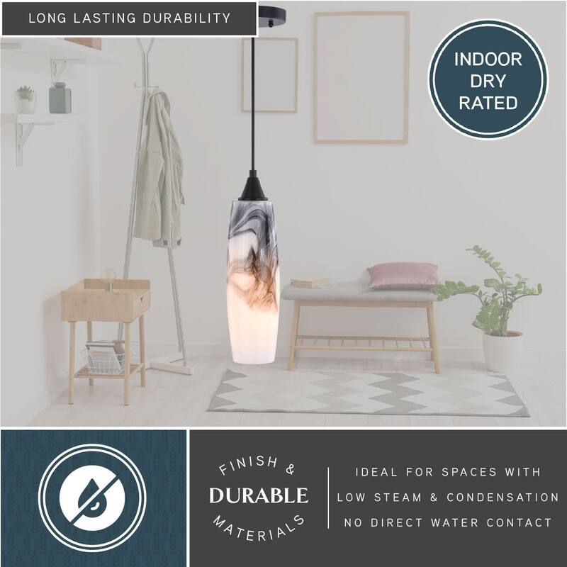 Vaxcel Lighting Milano Single Light 4" Wide Pendant
