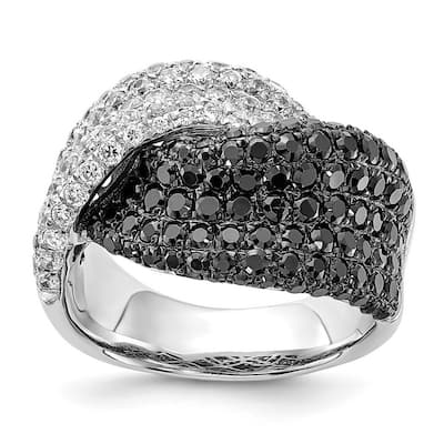 Curata 925 Sterling Silver and CZ Cubic Zirconia Simulated Diamond Ring