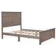 preview thumbnail 18 of 30, Farmhouse Wooden Platform Bed with Panel Headboard for Teen Room