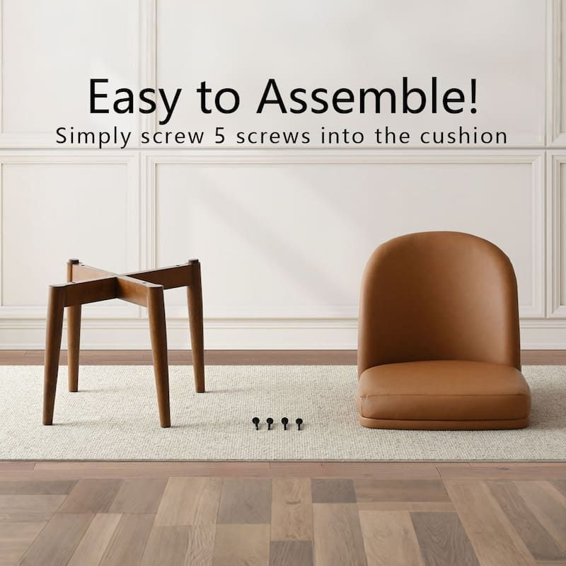 Modern Parsons Dining Chairs with Solid Wood Legs