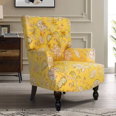 Homy Casa 27.5" Wide Pattern Upholstered Armchair
