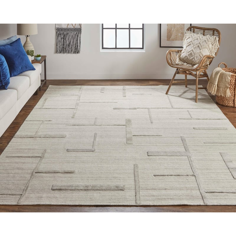 Grand Bazaar Haltyn Hand Woven Geometric Modern Area Rug