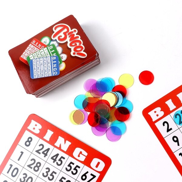 GSE™ Bingo Calling Cards, Plastic Coated Bingo Playing Deck of