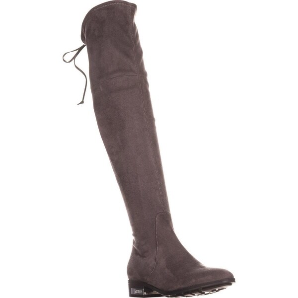 GUESS Akera Over The Knee Pointed Toe Heeled Dress Boots, Medium Brown - 8.5 us
