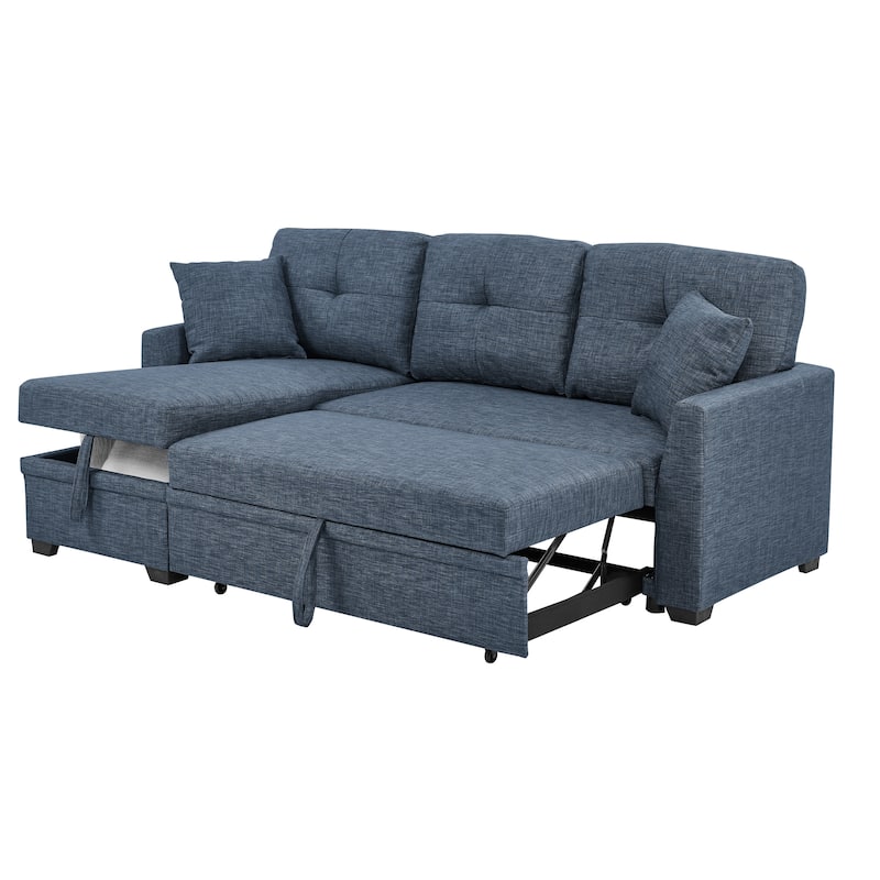 Modular Storage Sleeper Sofa - 54" D x 83" W x 35" H