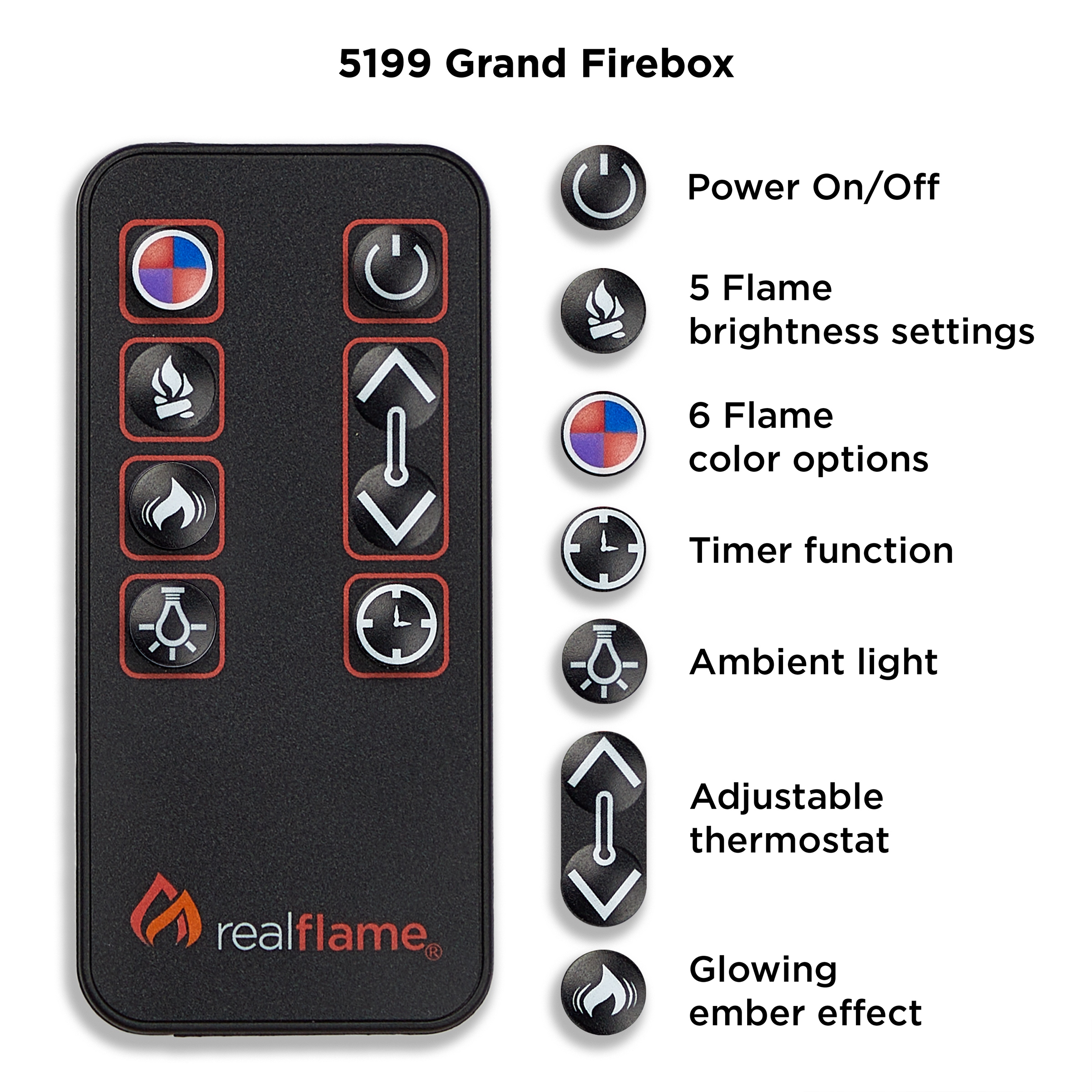 Real flame tracey grand on sale entertainment electric fireplace
