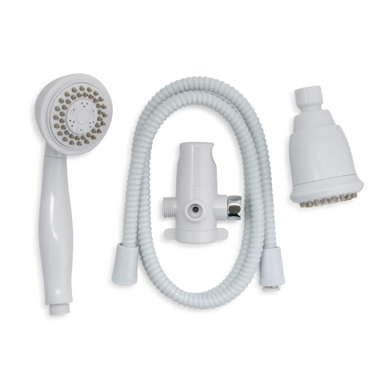 Keeney K750 Stylewise 3 Function, 3 Way Showerhead Kit - 3" - White