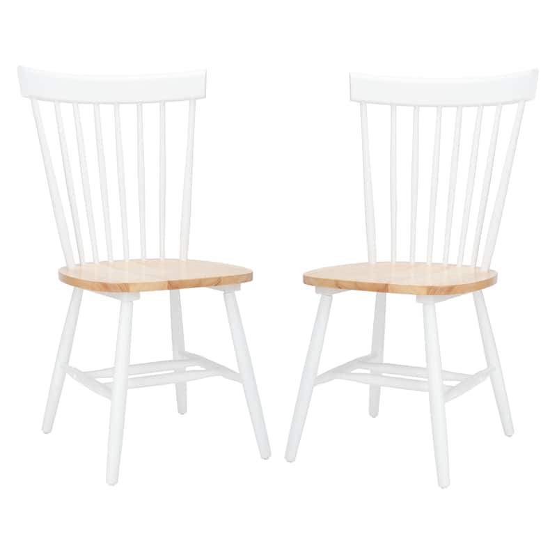 SAFAVIEH Suhair Spindle Farmhouse Dining Chair (Set of 2) - 20.5" x 21" x 36" - 21"W x 21"D x 36"H