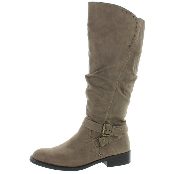 suede riding boot