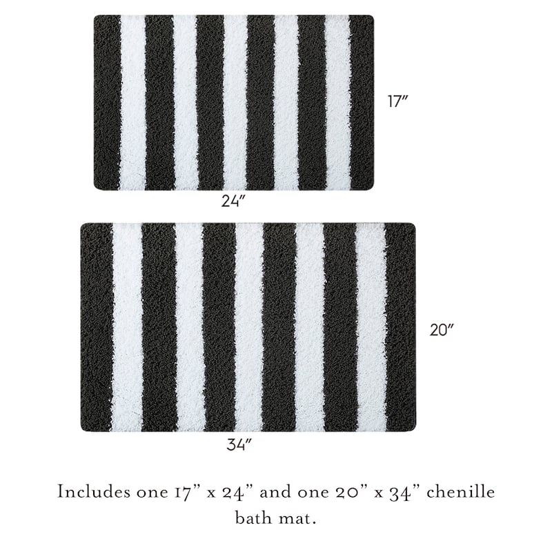 Laura Ashley Eden Stripe Bath Mat