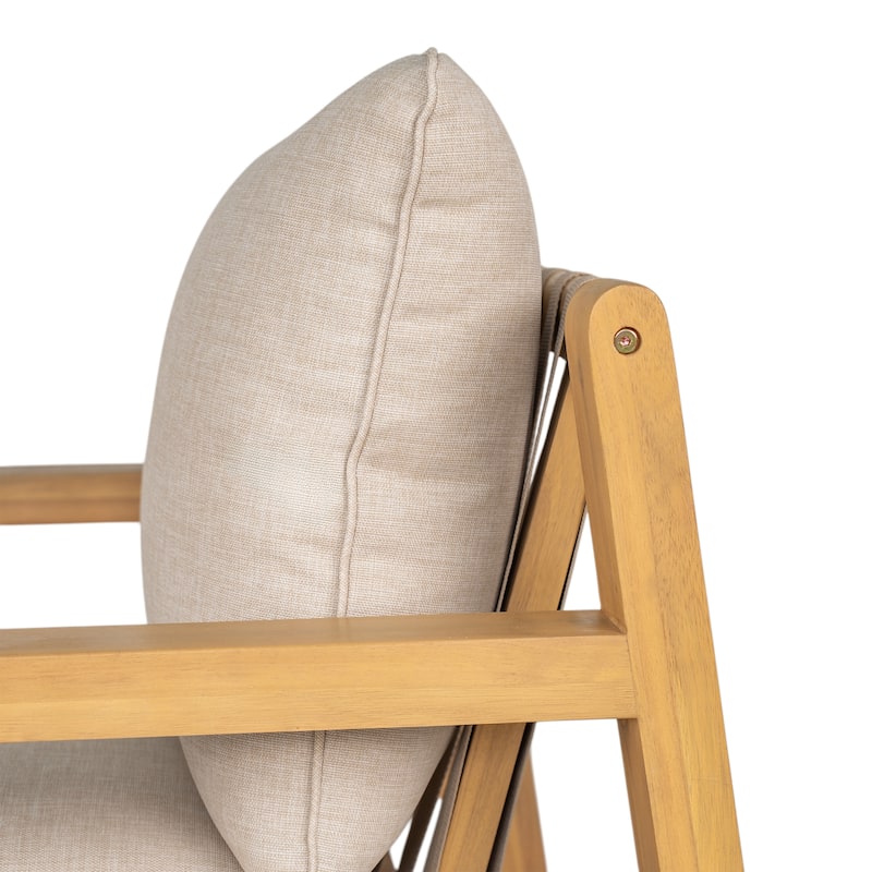 Christopher Knight Home- Ramsey Outdoor Acacia Wood Club Chair