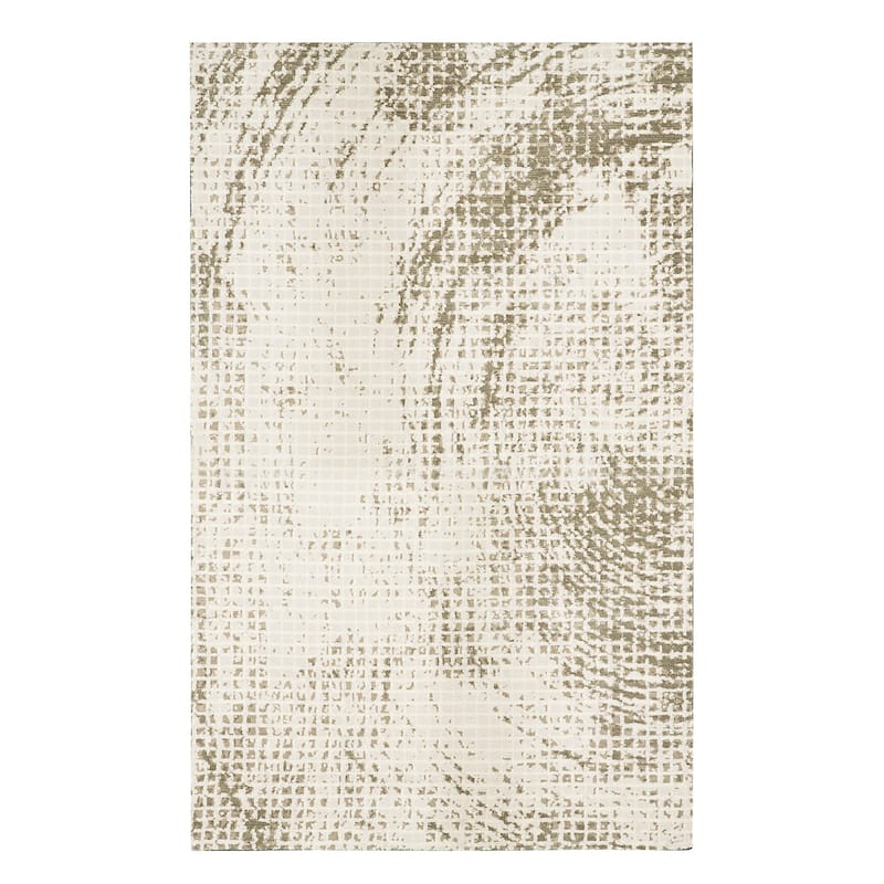 Glitzhome Modern Geometric Abstract Pattern High-Low Shag Area Rugs