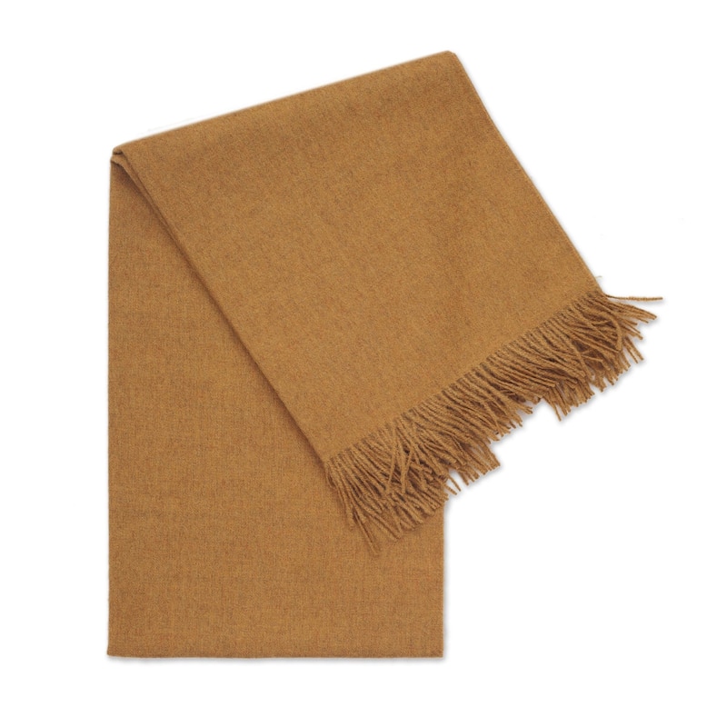 Novica Handmade Blissful Dream In Honey Throw