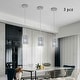 preview thumbnail 1 of 6, 3 Pcs Crystal Pendant Light Kitchen Island Ceiling Lighting Fixture - 6.7''