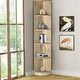 preview thumbnail 81 of 104, Q-Max 5-tier Wood Display Corner Bookcase
