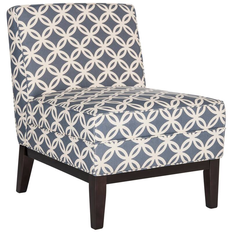 SAFAVIEH Armond Blue Accent Chair - 25.2" x 31.9" x 33"