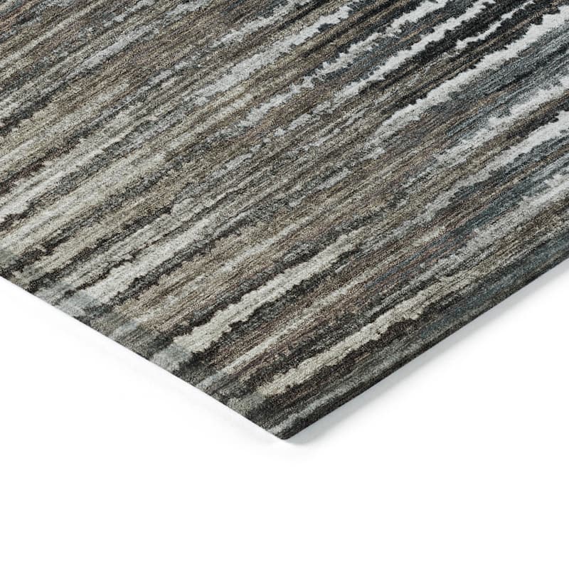 Alsin Stripe Easy-To-Clean Heritage-Inspired Outdoor Rug