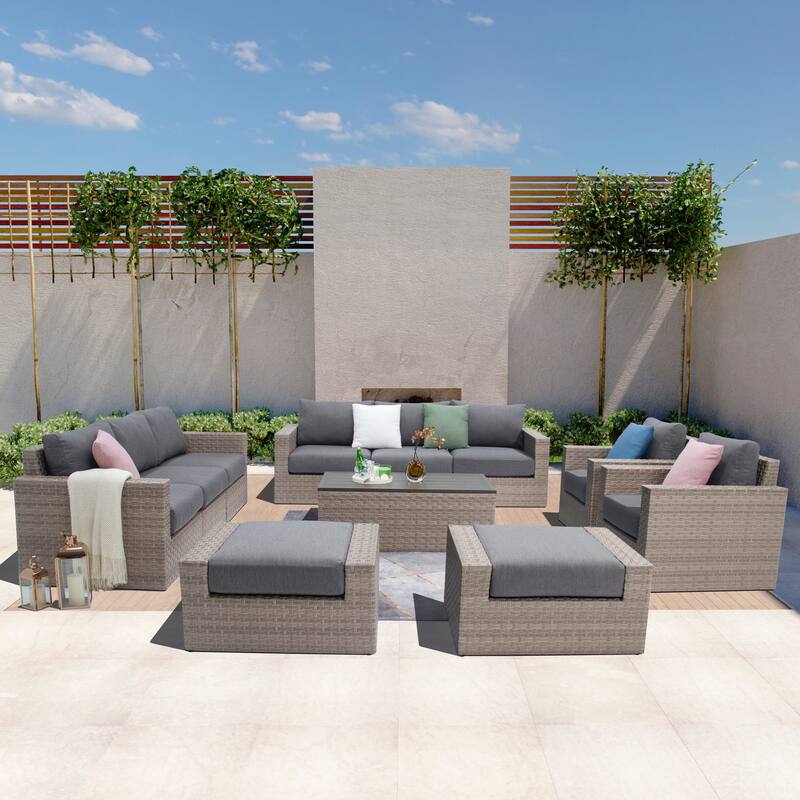 Avalon Bay 11-piece Deep Seating Set - Grey