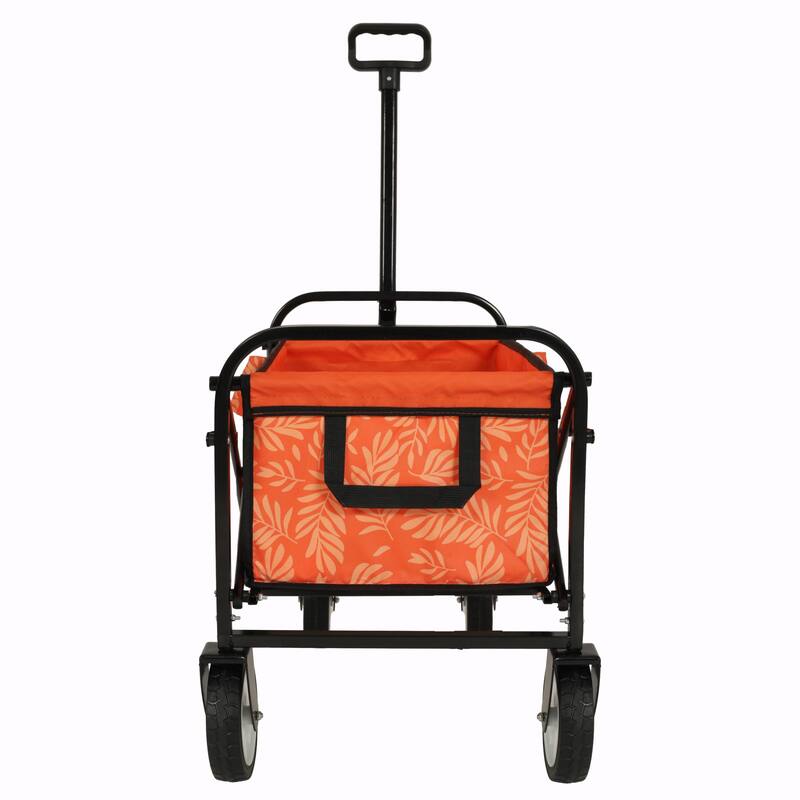 Minimeetall Colorful Collapsible Wagon Cart with Strapping System - Beach Wagon, Utility Cart