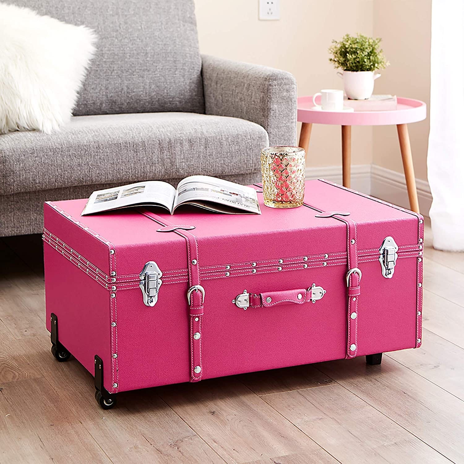 Texture® Brand Trunk - Cherry Pink by DormCo - On Sale - Bed Bath