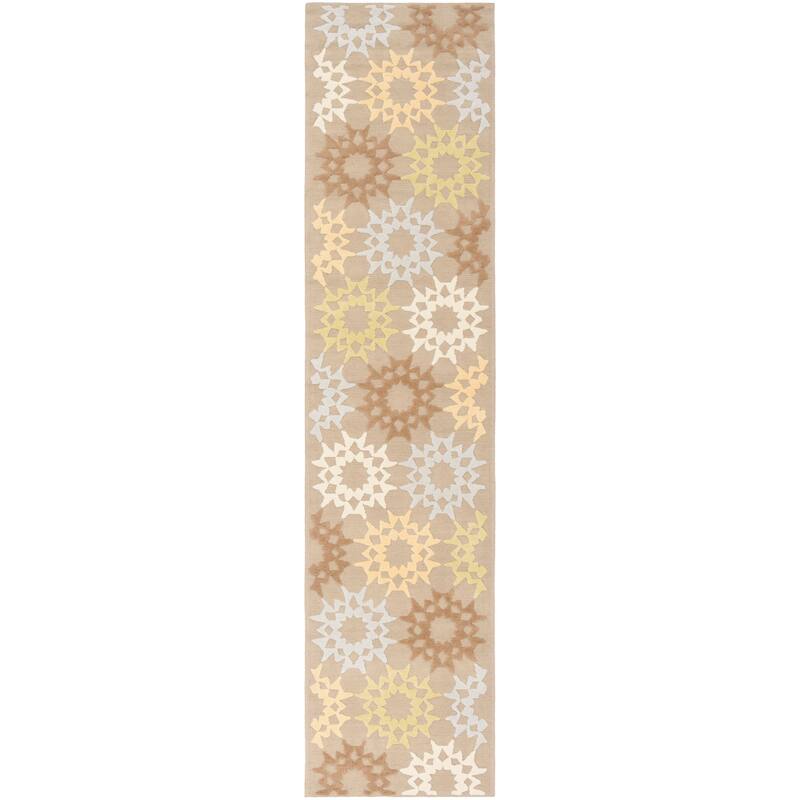 Martha Stewart by SAFAVIEH Quilt Cotton Rug - 2'3" x 10' Runner - Opal/Grey