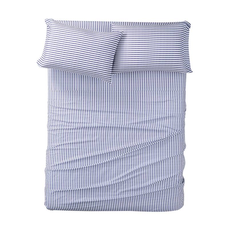 Truly Soft Pinstripe 4 Piece Sheet Set