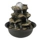 preview thumbnail 6 of 10, Spinning Orb Rock Cascading Indoor Tabletop Waterfall Fountain