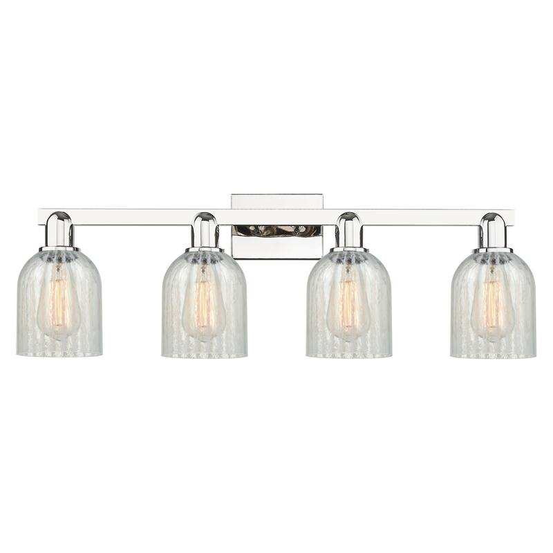 Innovations Lighting Endless Possibilities Arcadia - Caledonia - 4 Light 32" Bath Vanity Light - Mouchette/Polished Nickel